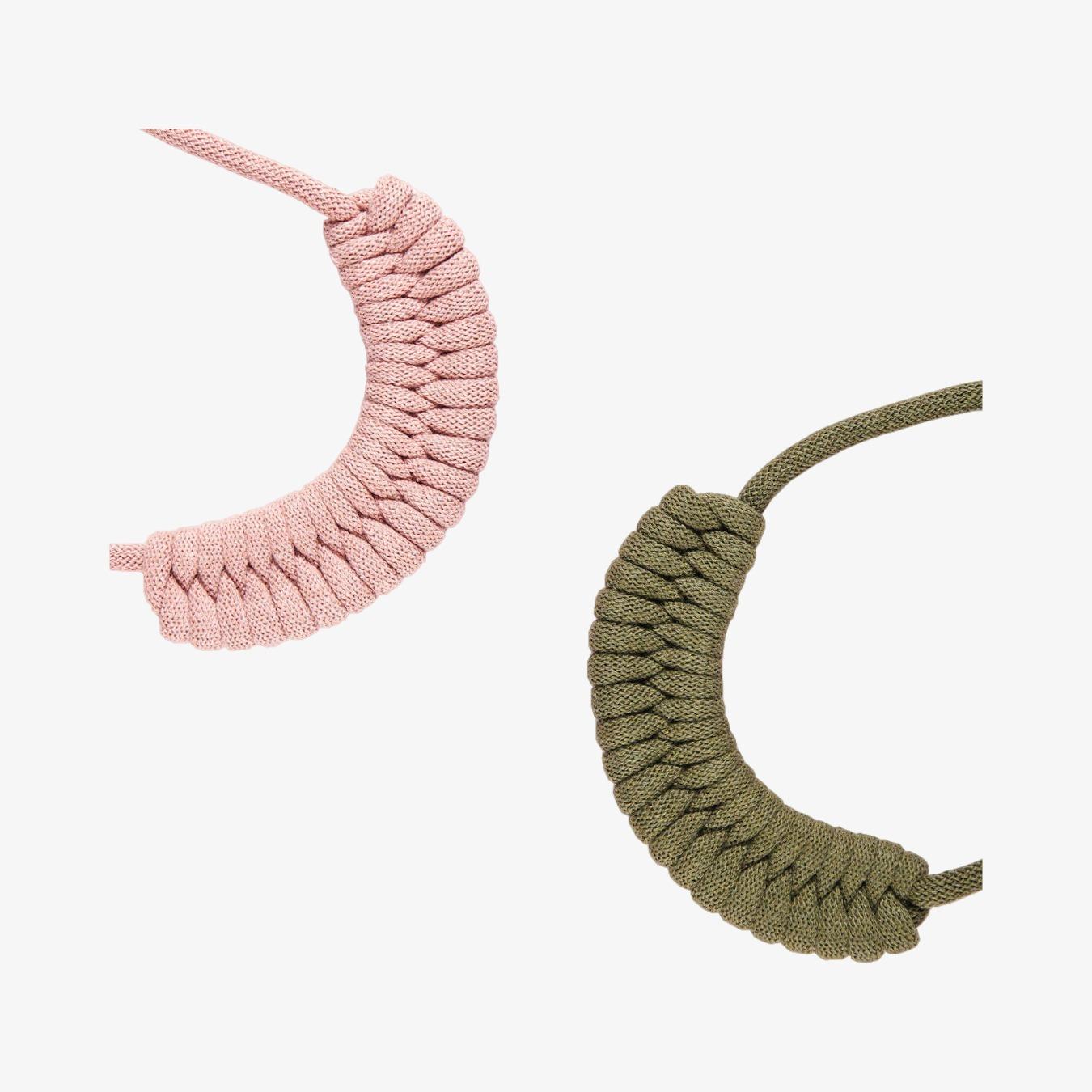 Chunky Necklace Kit - Avocado and Blush - Set of 2 by Stitching Me Softly