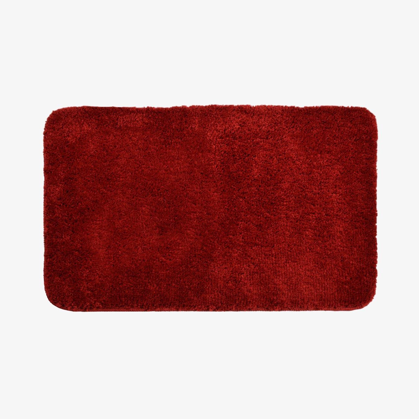 Deep Pile Microfibre Non-Slip Bath Mat - Wine by Allure Bath Fashions