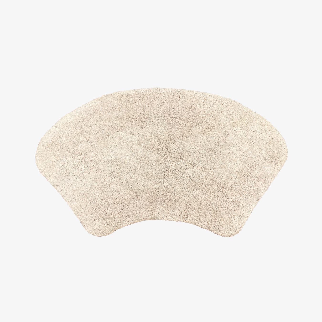 Curved Shower Mat - Stone by Allure Bath Fashions
