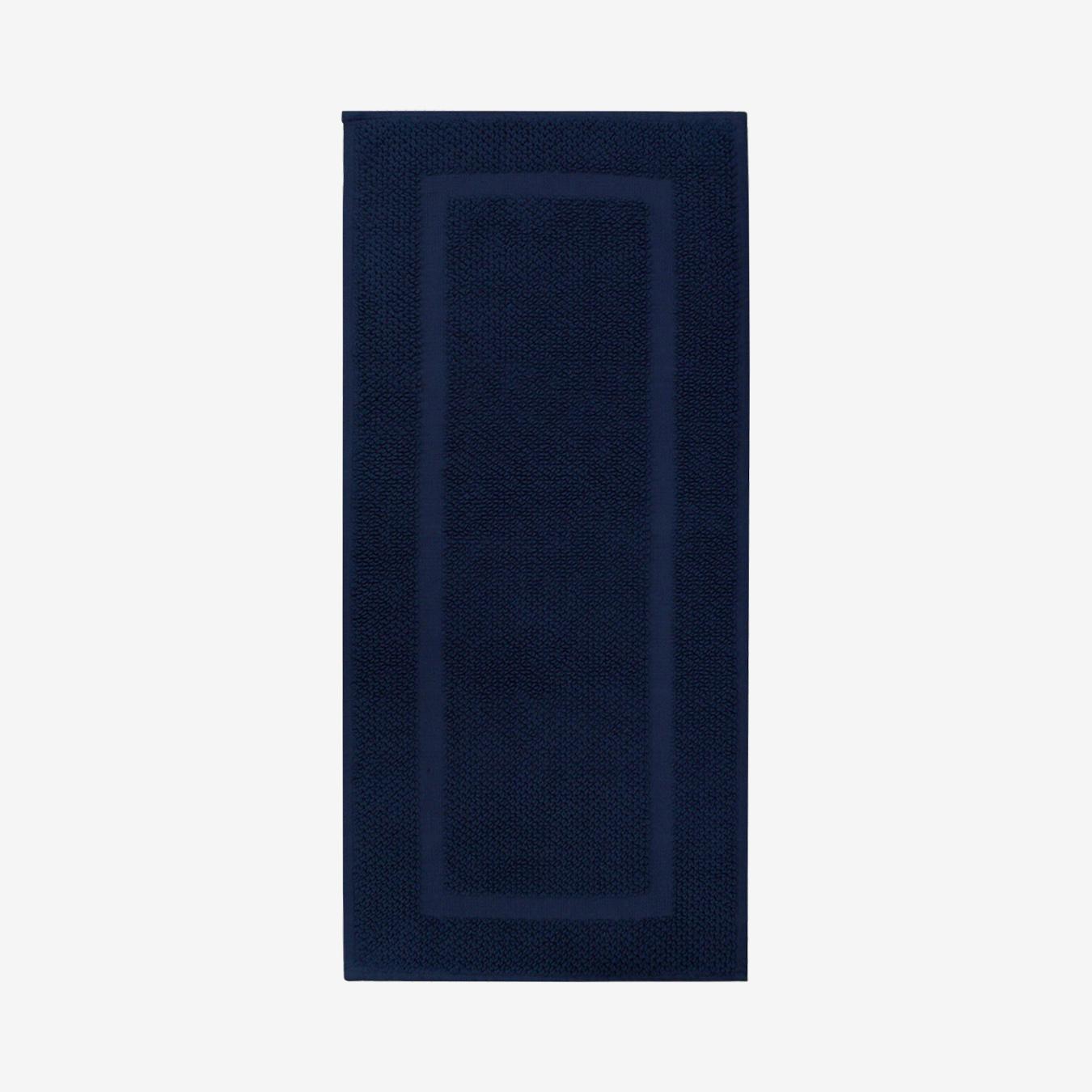 Hotel Essentials Cotton Bath Runner - Navy by Allure Bath Fashions