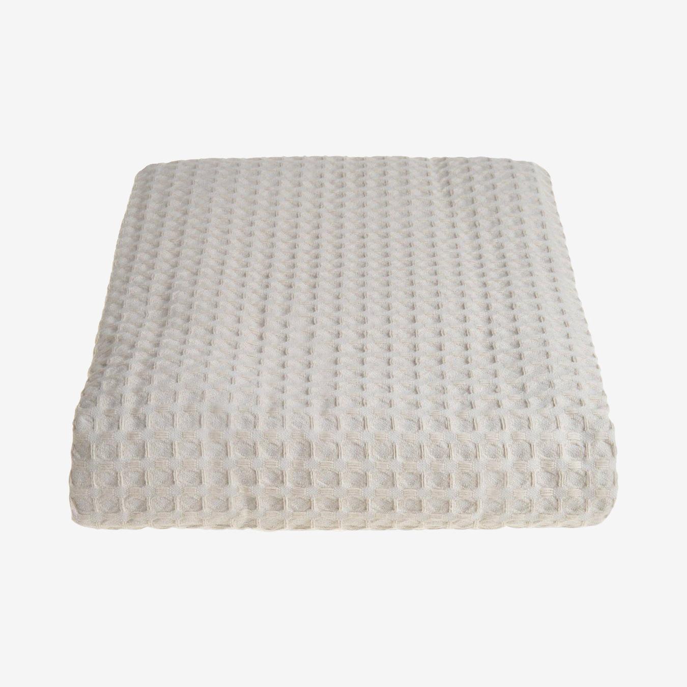 Hotel Sedona Waffle Throw Blanket - Taupe by Allure Bath Fashions
