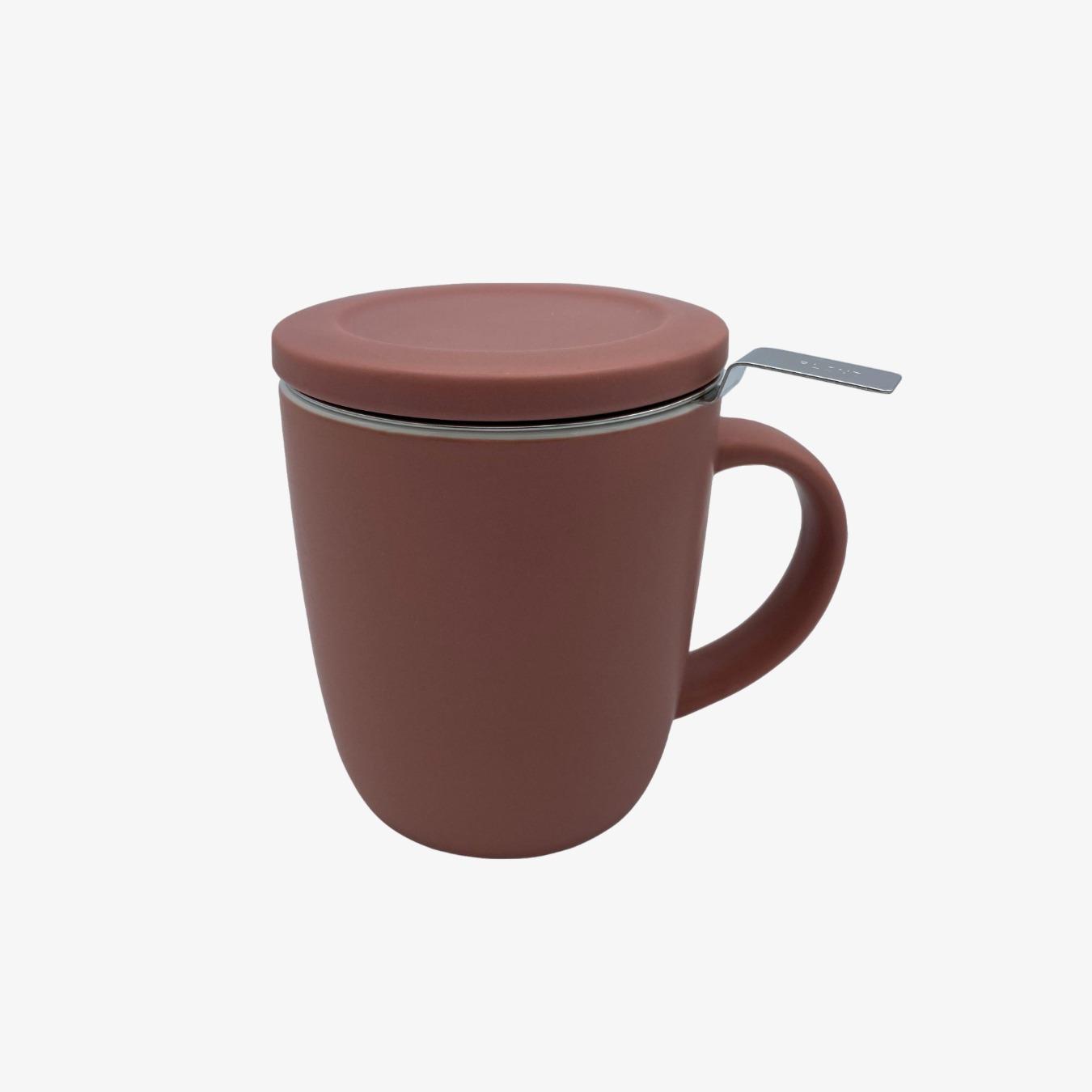 Brewmug with filter & lid - Terracotta by Plint