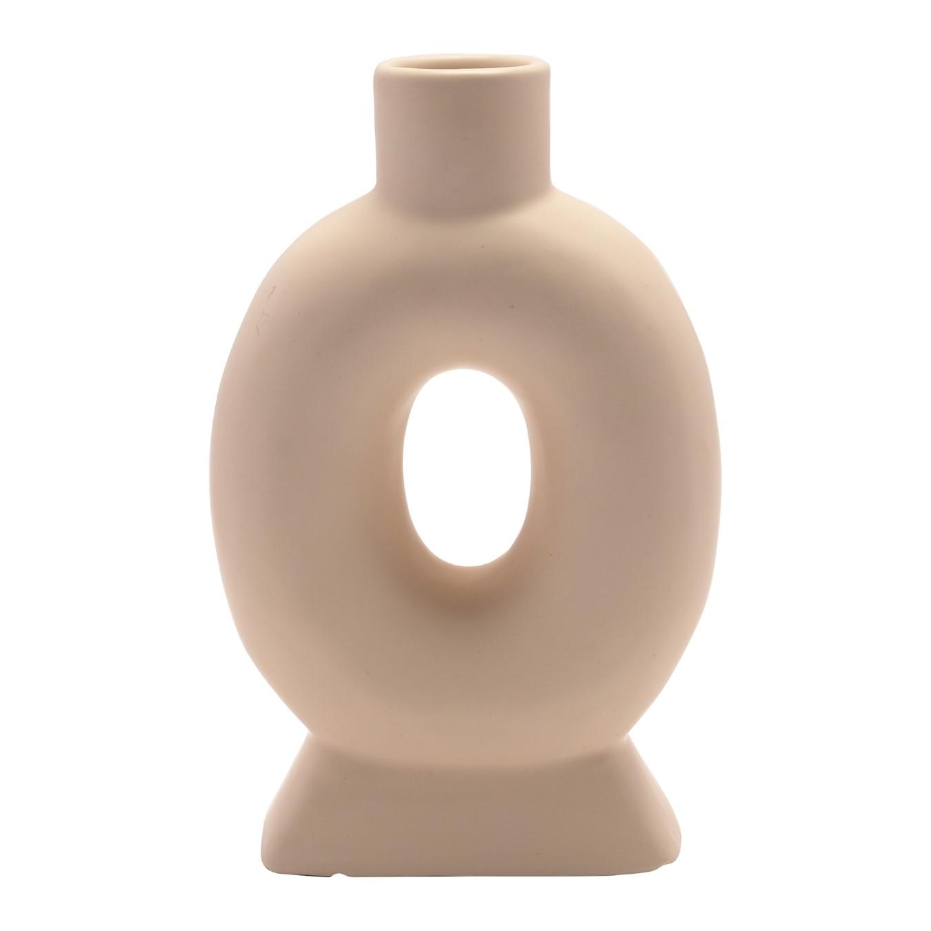 Hestia Cream Oval Style Vase by HESTIA