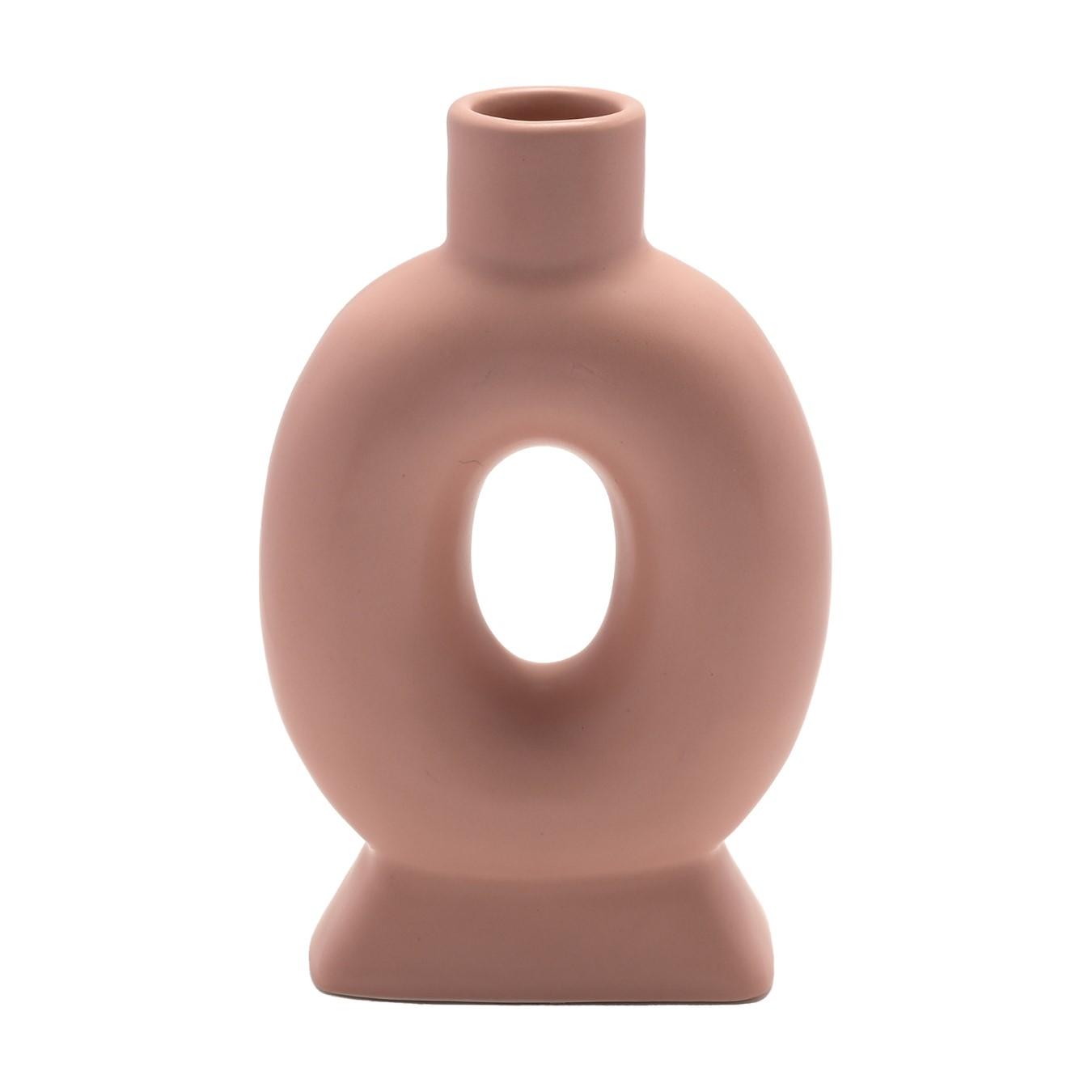 Hestia Dusky Pink Oval Style Vase by HESTIA