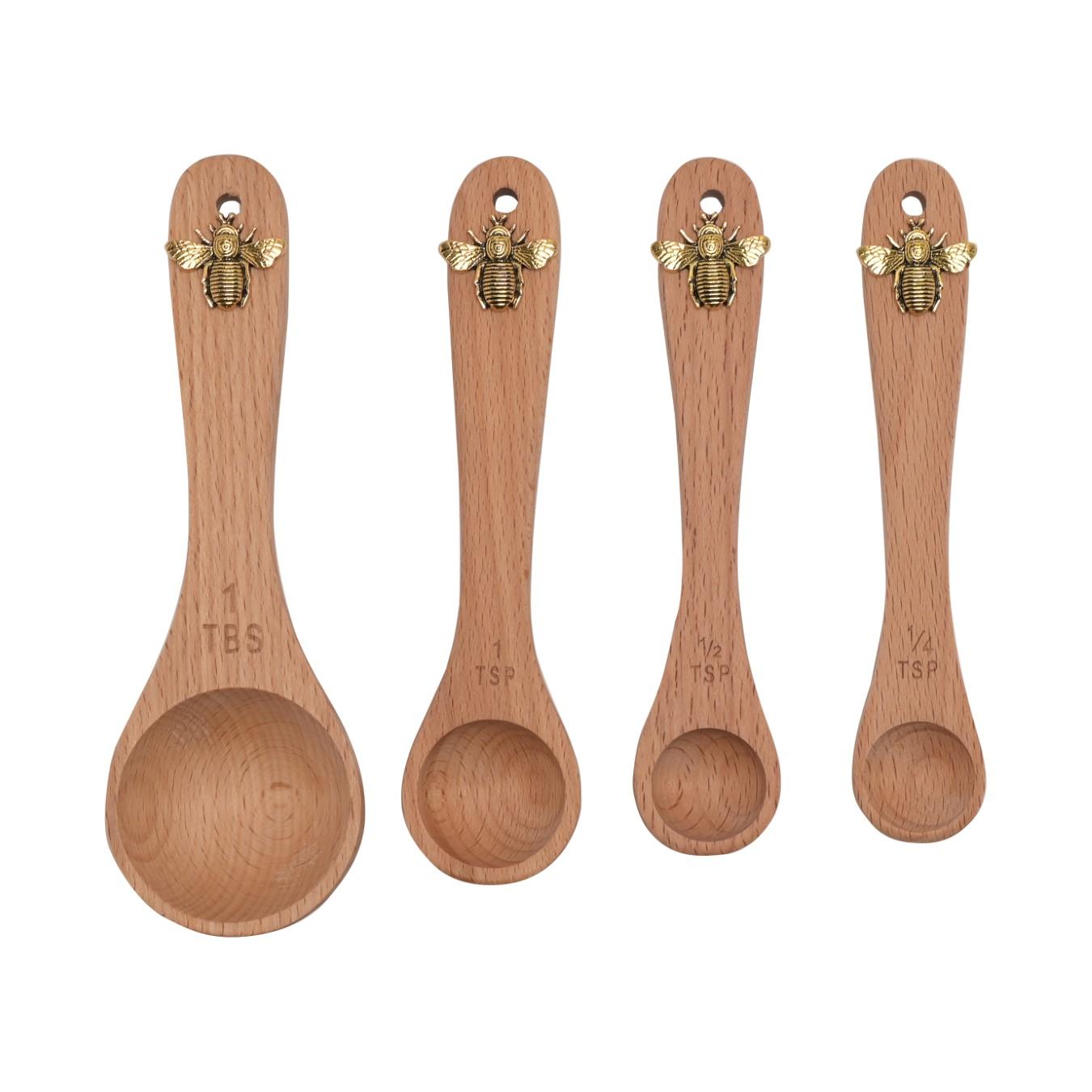 Hestia Set of 4 Measuring Spoons Bee by HESTIA
