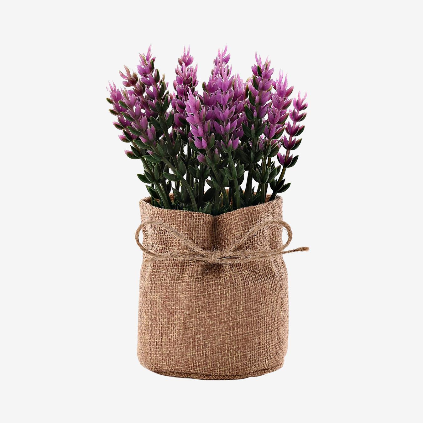 Faux Plant in Hessian Bag - Colourful by HESTIA