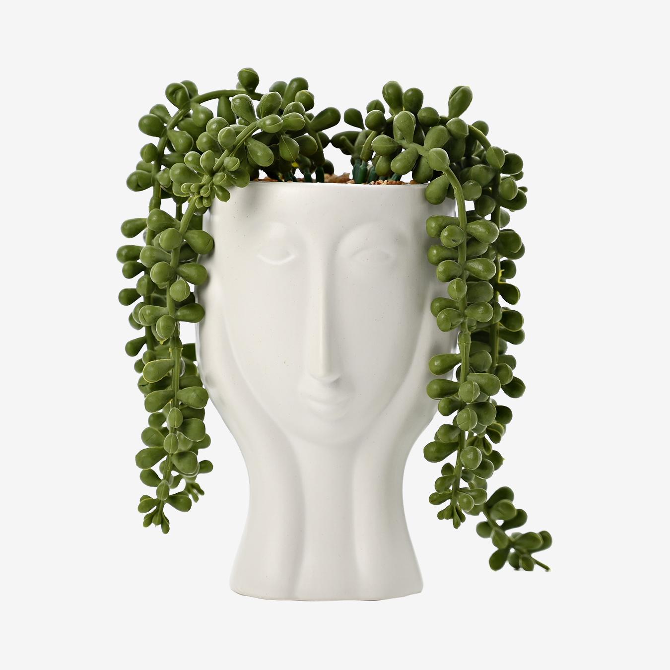Face Planter with Faux Plant by HESTIA