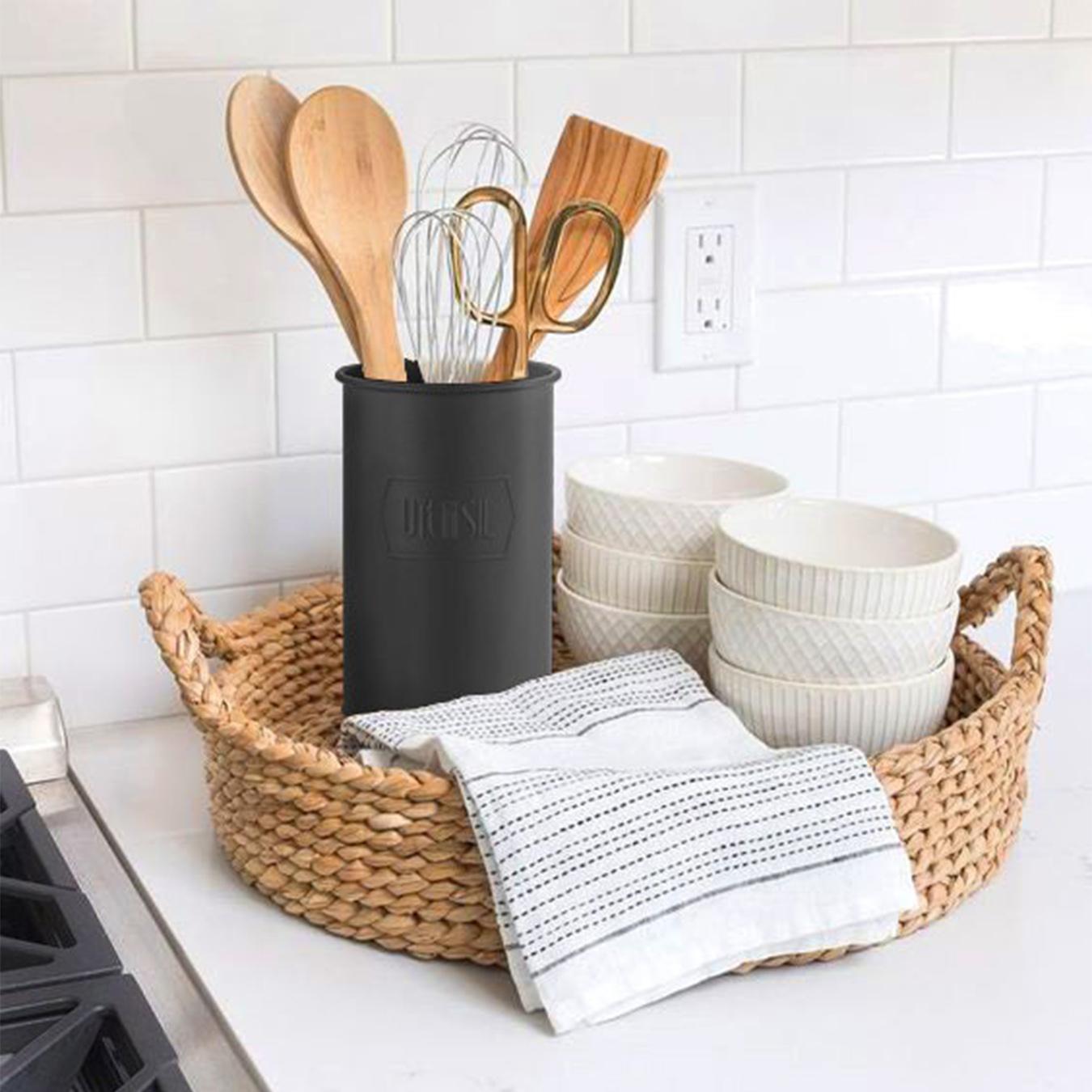 Utensil Holder - Black by Rozi UK
