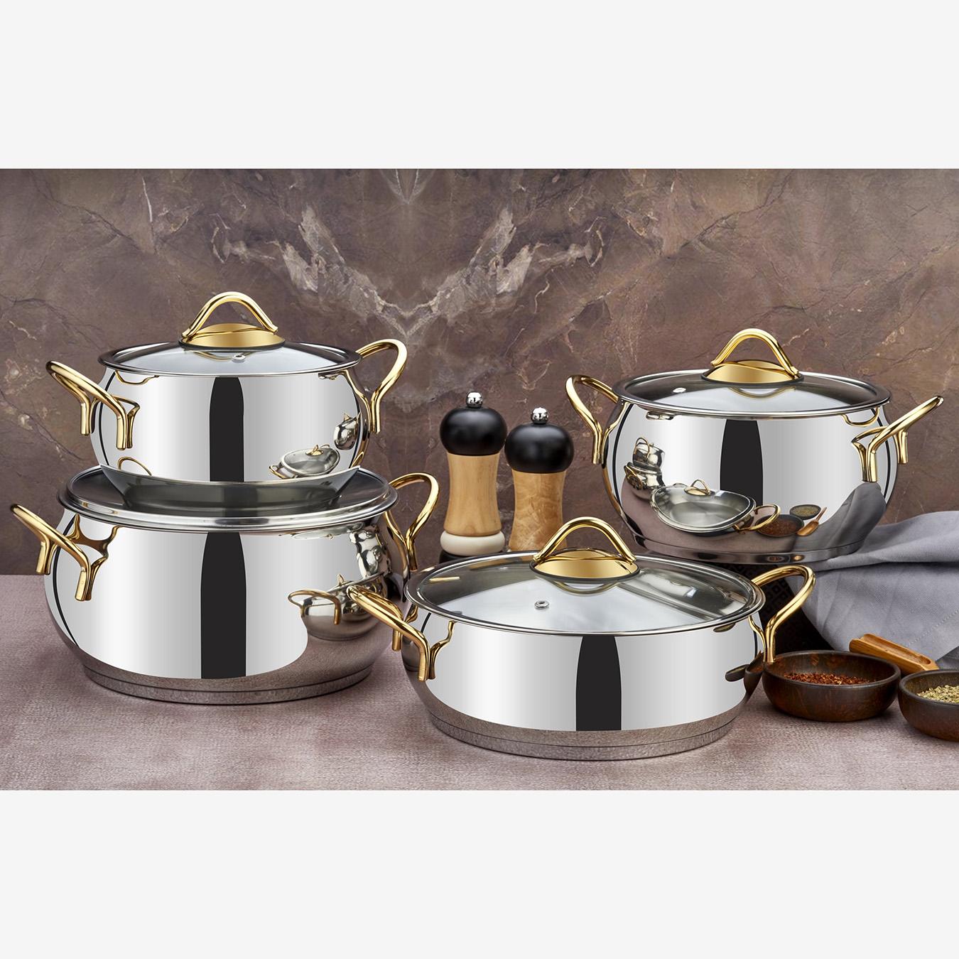Sevval Collection 8-piece Cookware Set by Rozi UK