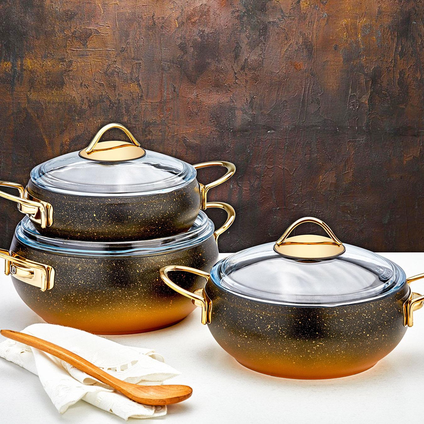 Alya Series 6-Piece Non-Stick Cookware Set by Rozi UK