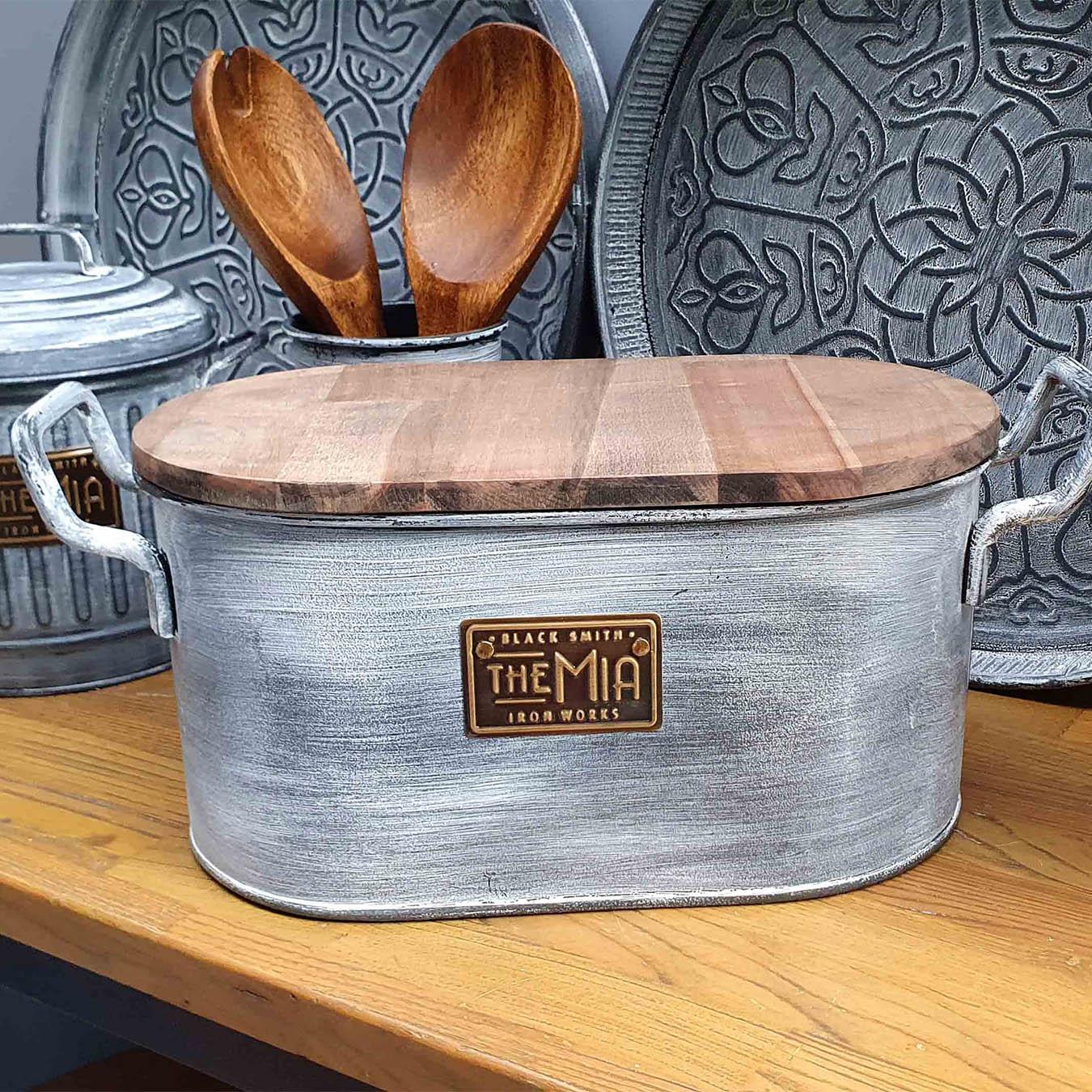 Stone Collection Bread Bin by Rozi UK