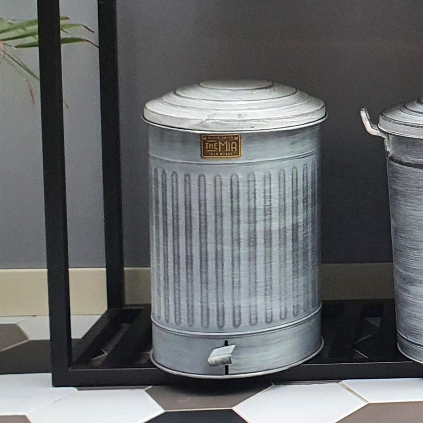 Stone Collection Step On Rubbish Bin by Rozi UK