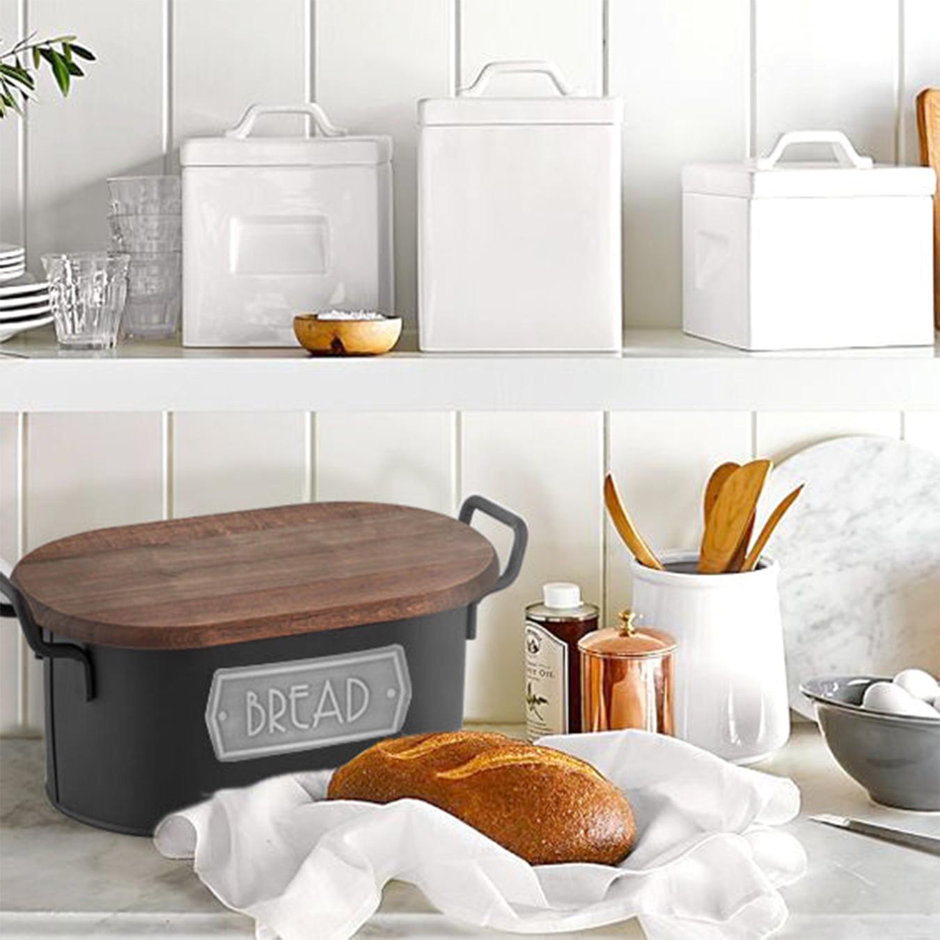 Bread Bin - Black by Rozi UK