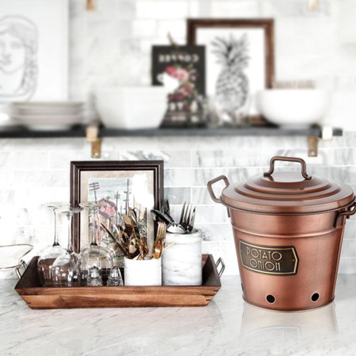 Potato And Onion Bin - Copper by Rozi UK