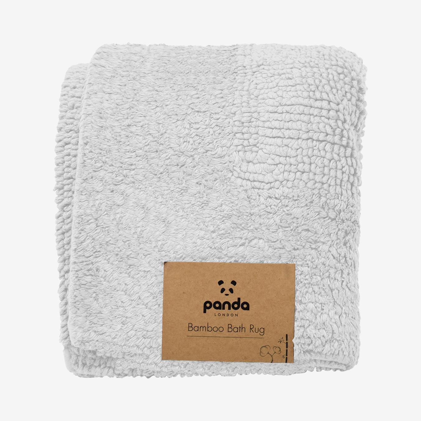 Bath Rug - Pure White - Bamboo by Panda London