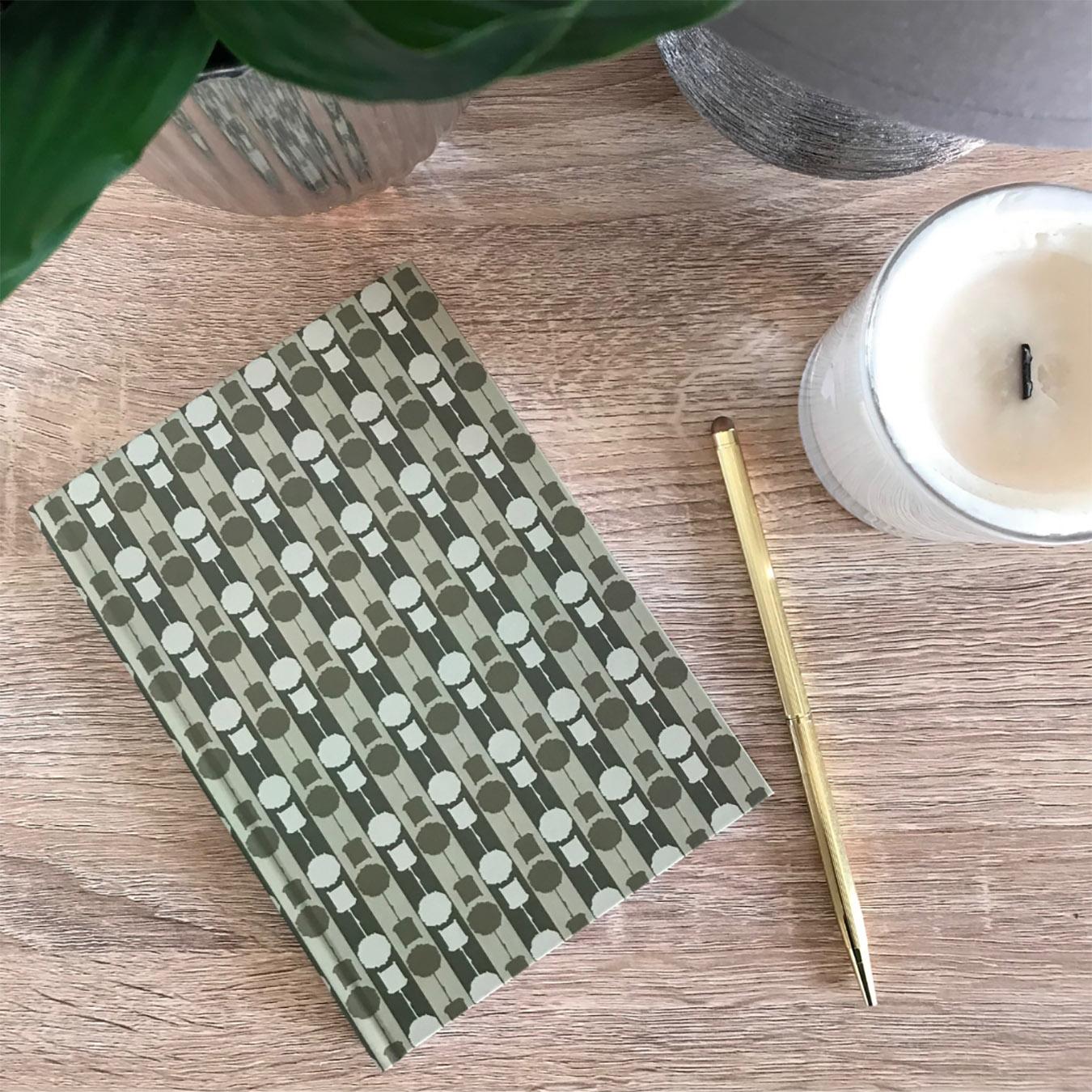 Topiary Duo Notebook - Olive by Jocelyn Hare Design