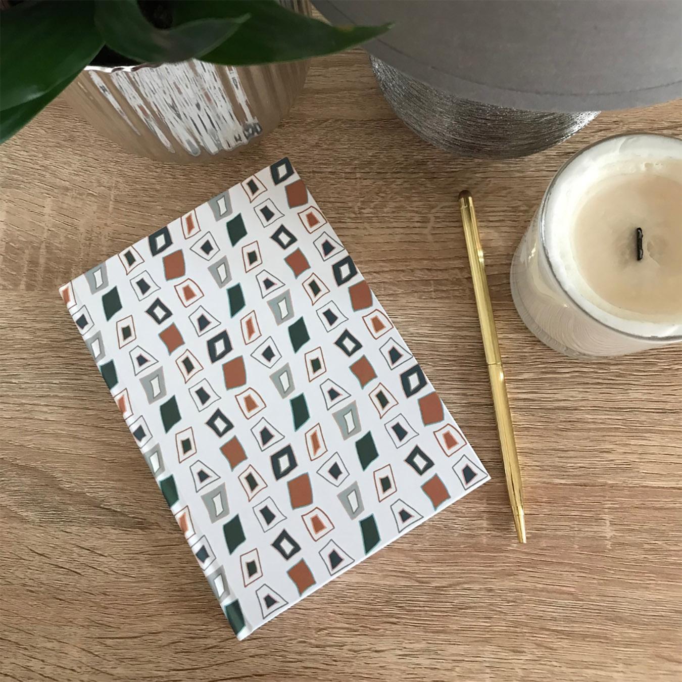 Cascade Notebook - White by Jocelyn Hare Design