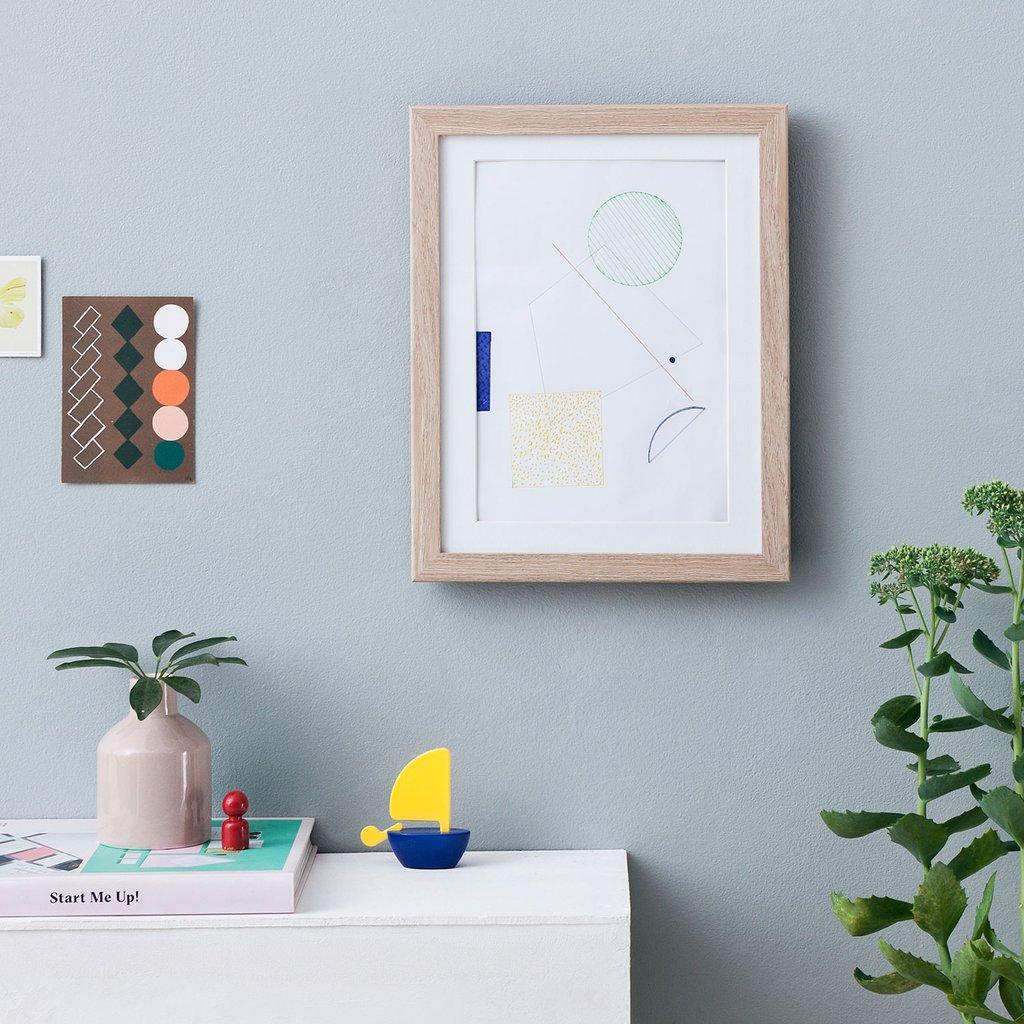 Art Cabinet and Frame for 50 Artworks - A4 in Natural Wood by My Li'l DaVinci