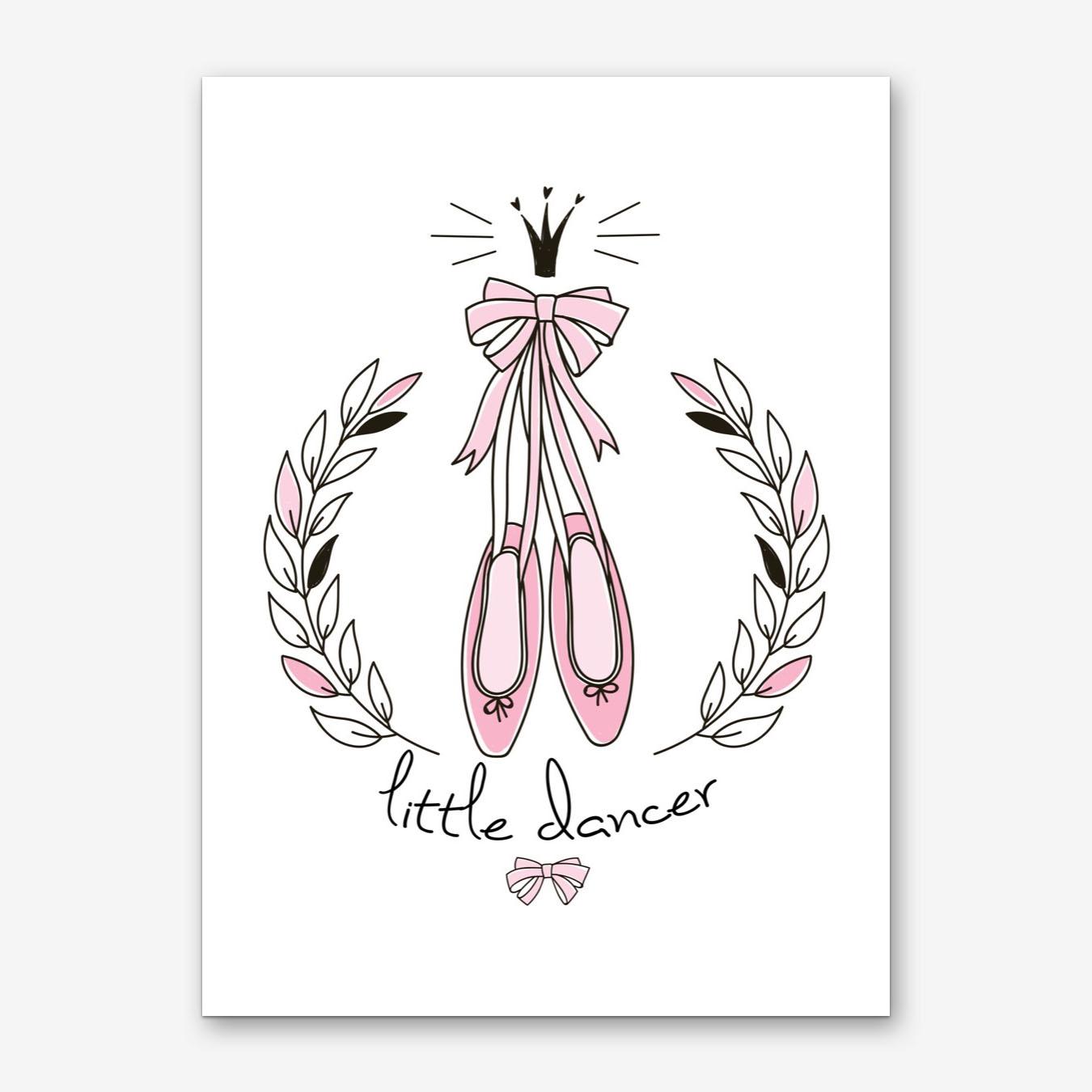 Little Dancer Ballerina Shoes Art Print by Nestory UK