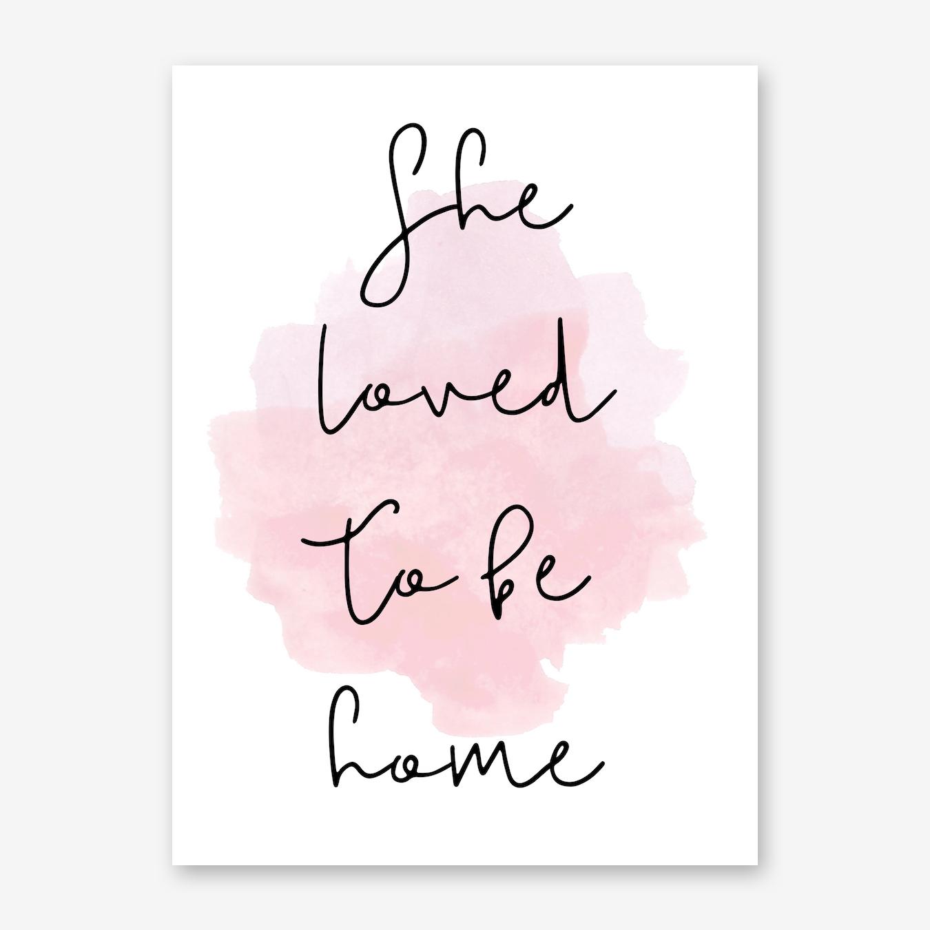 Amour de la Maison Poster Minimaliste pour Salon