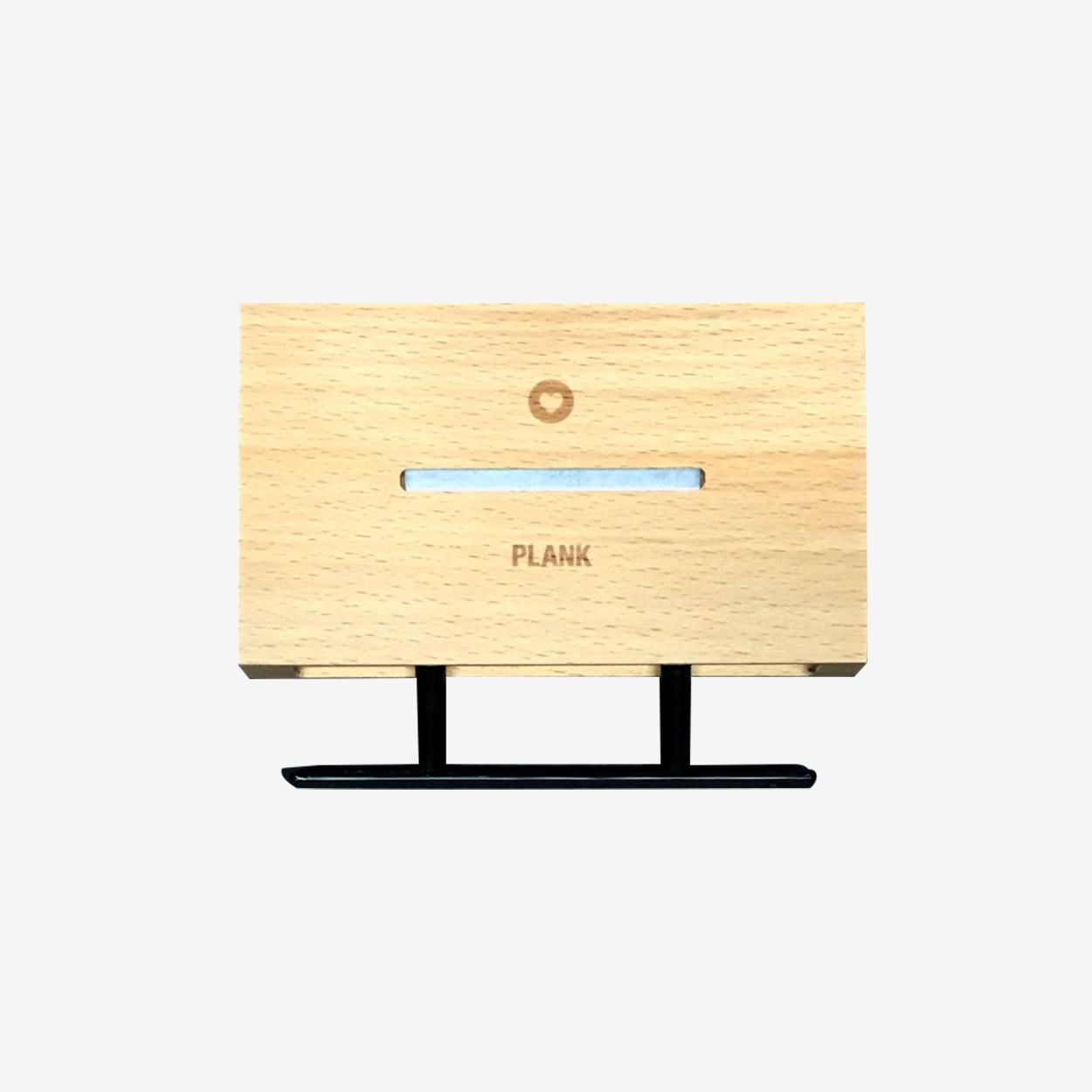 Plank Floating Shelf - Cell Phone & Key Holder in Natural Wood by iLoveHandles