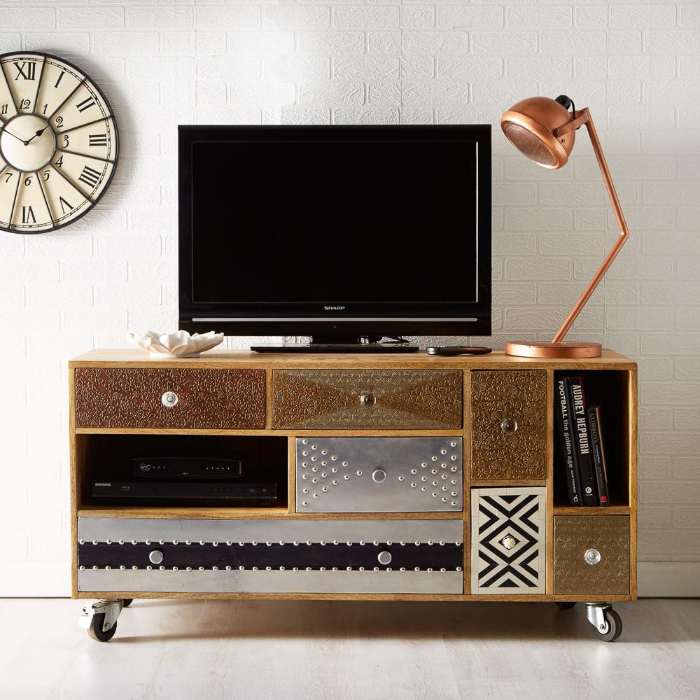 Reclaimed Wood Large Tv Credenza by Indian Hub