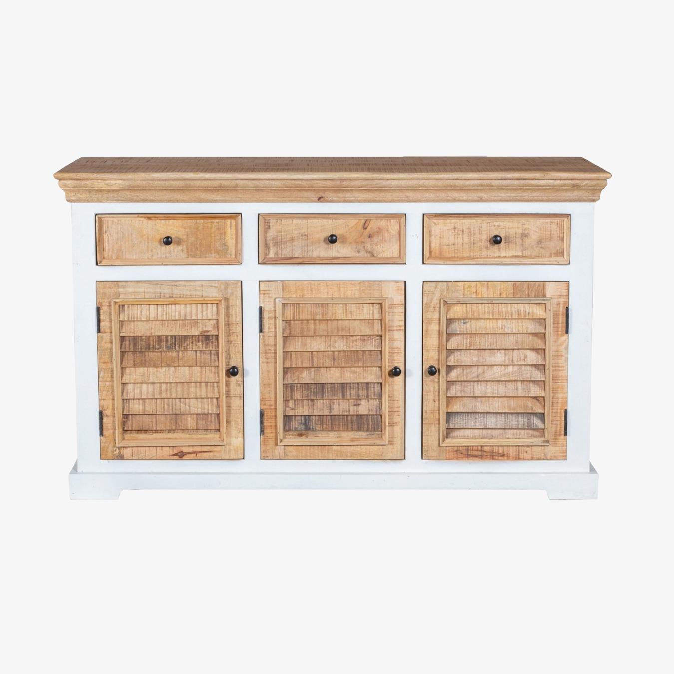 Bocelli Wood Sideboard - 3 Drawer & 3 Doors by Indian Hub