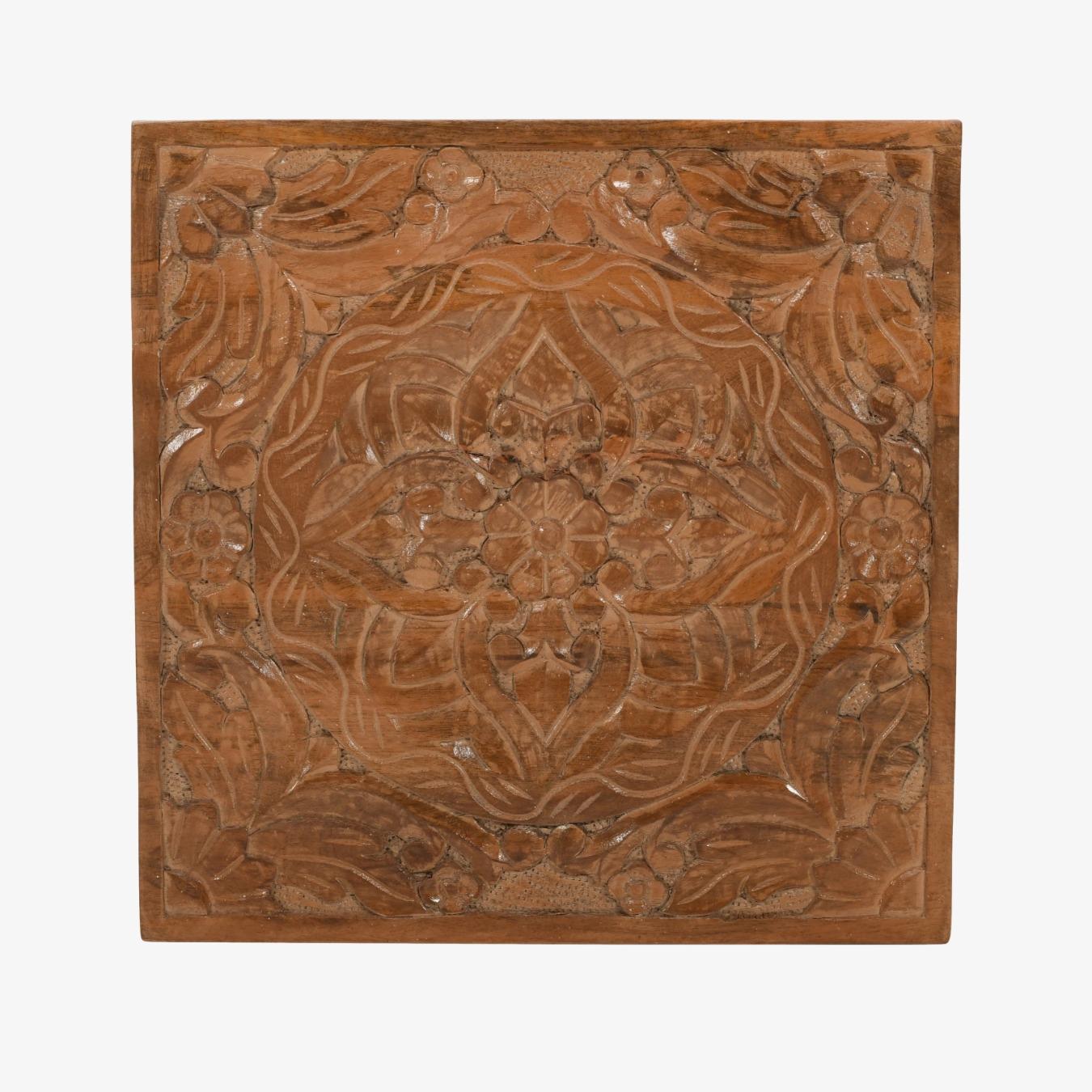 Engraved Wall Art - Mango Wood by Indian Hub
