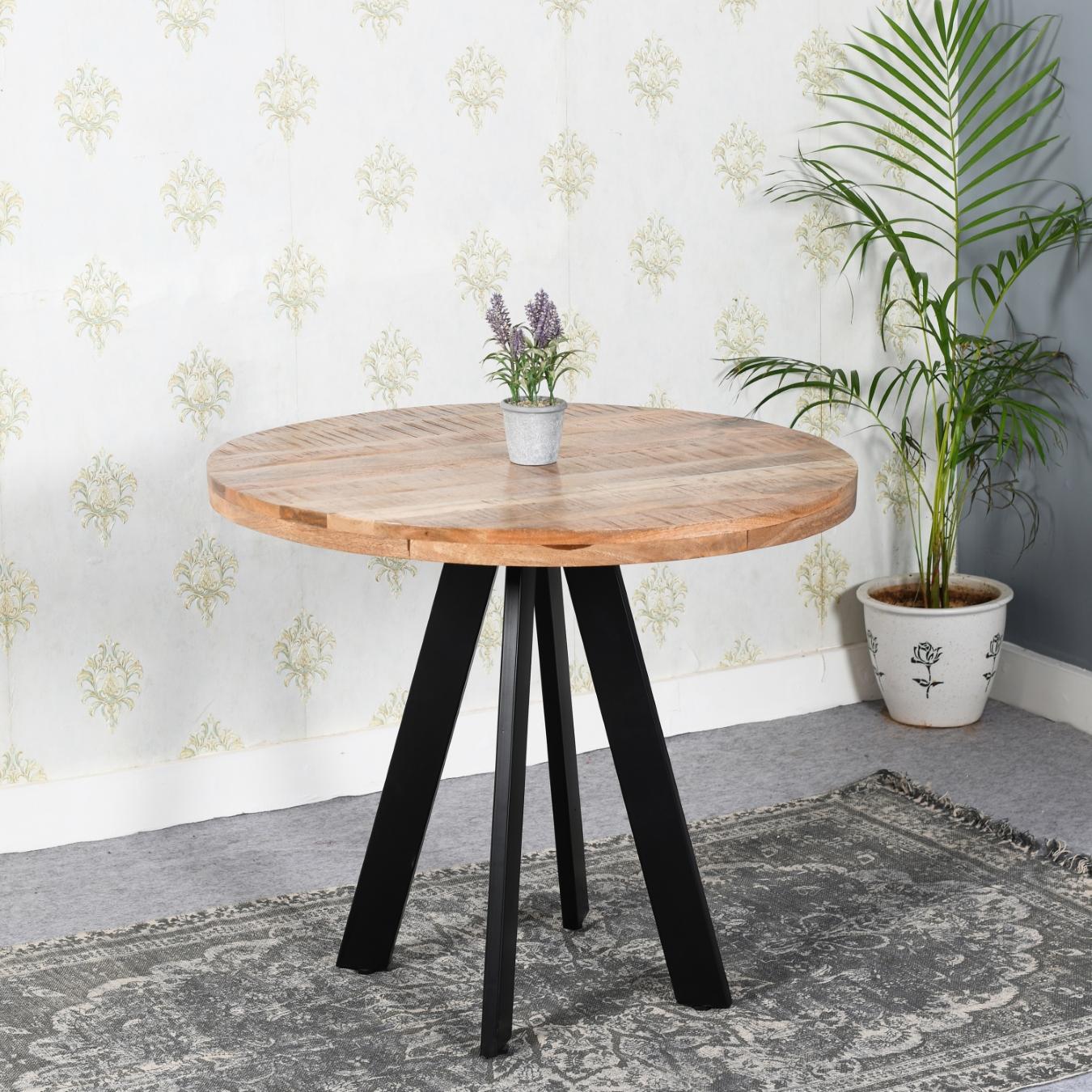 Smyril Round Dining Table - 4-Seater by Indian Hub
