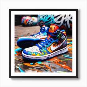 Nike Dunk High アートプリント Nike Dunk High Art Print by DC55ART - Fy
