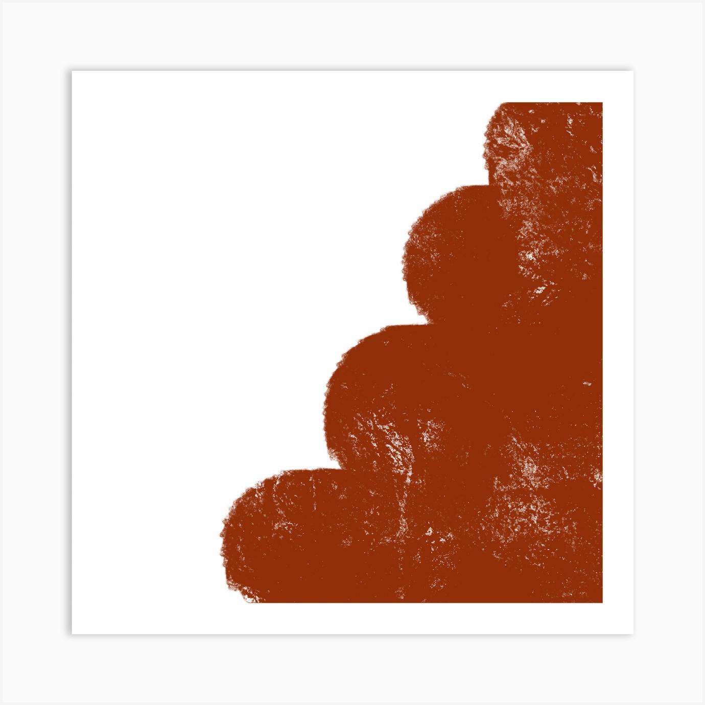 Brown Clouds Art Print by Rev Store