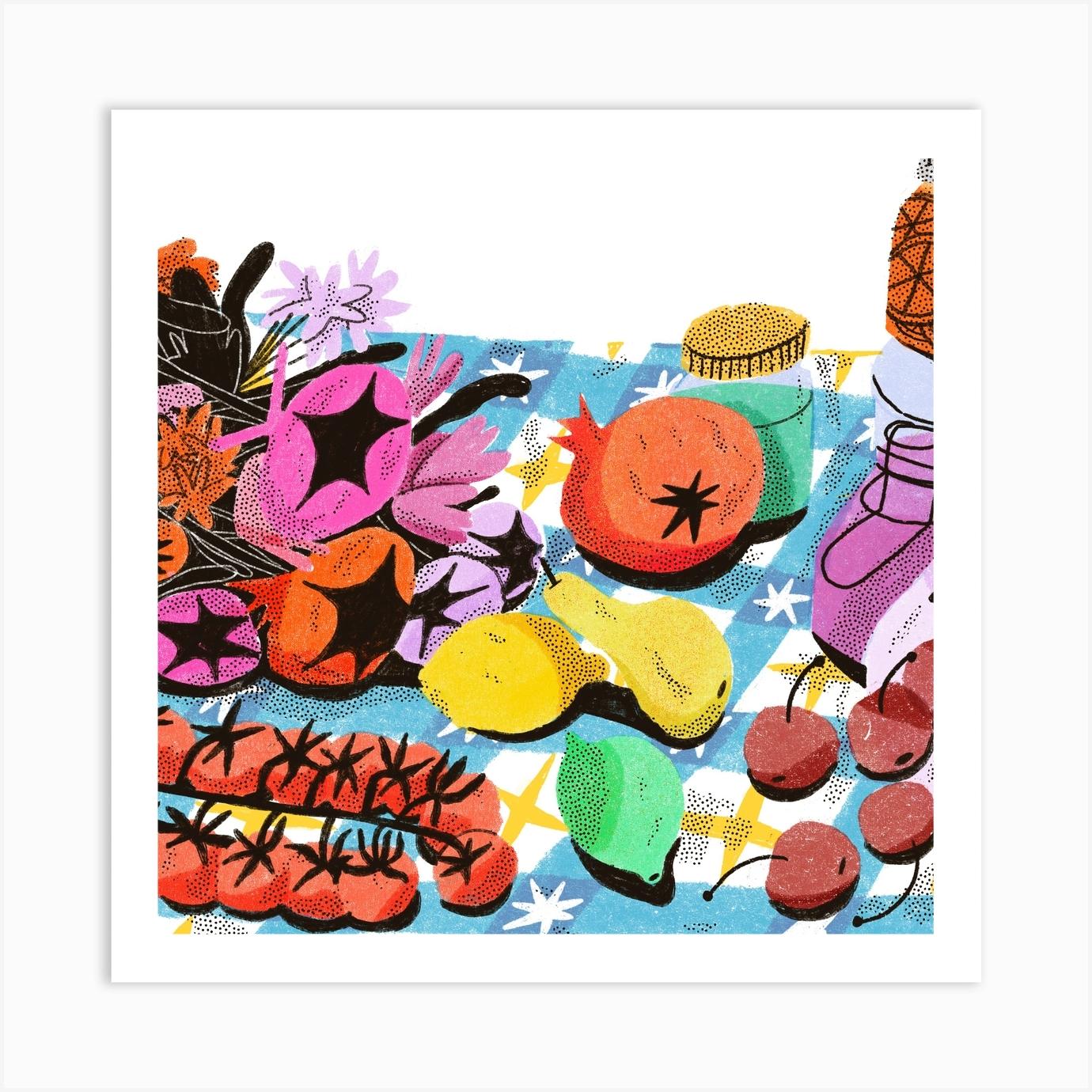 Full Table Square Art Print by Marta Company