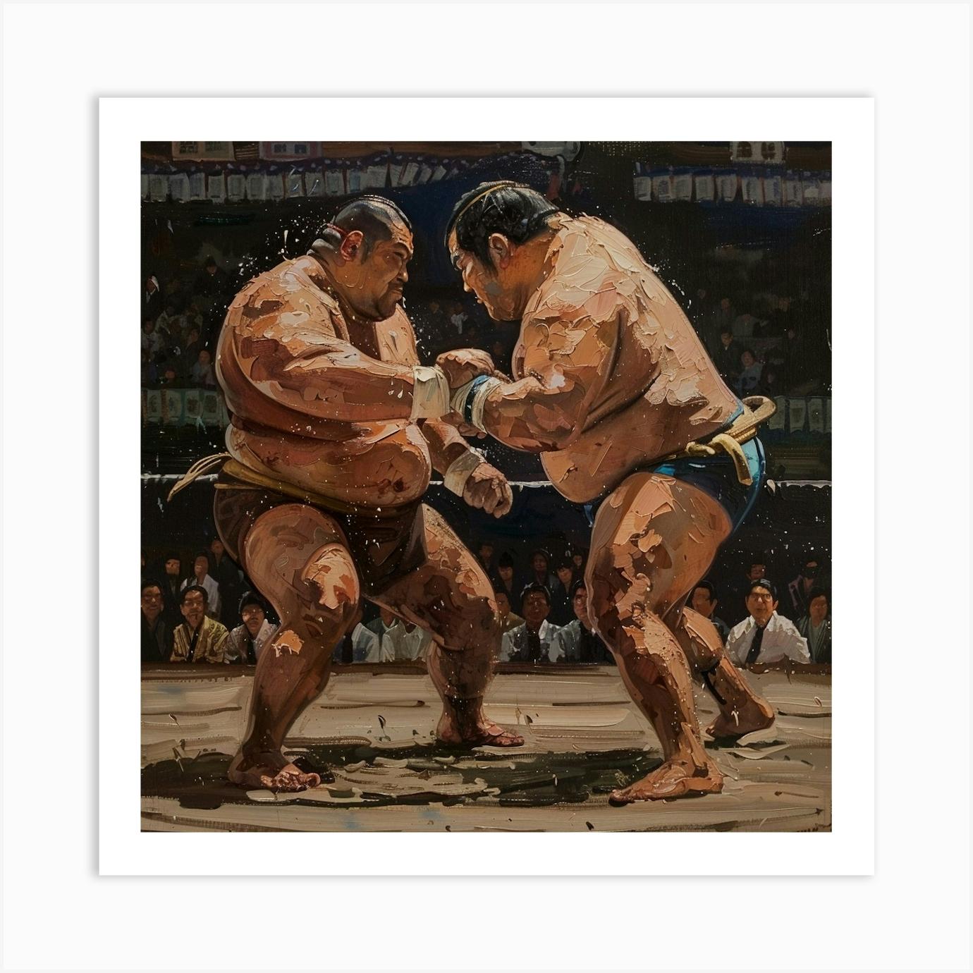Sumo Wrestling 6 Art Print by ThatWorksMedia - Fy