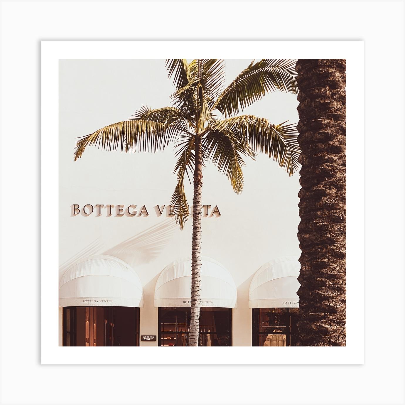 Bottega Palm Square Art Print by Tara Panchaud