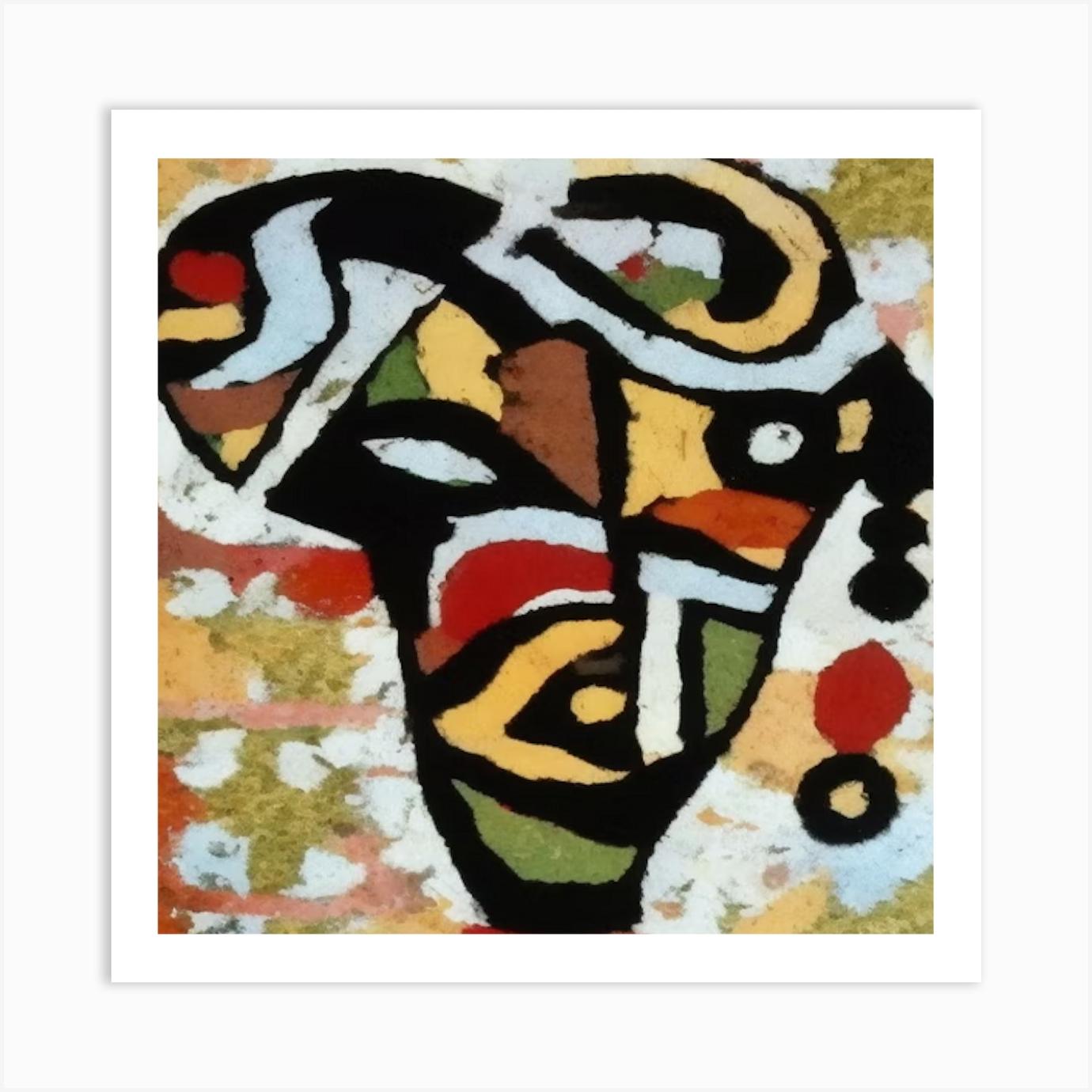 African Art #1 Art Print by Getto Picasso