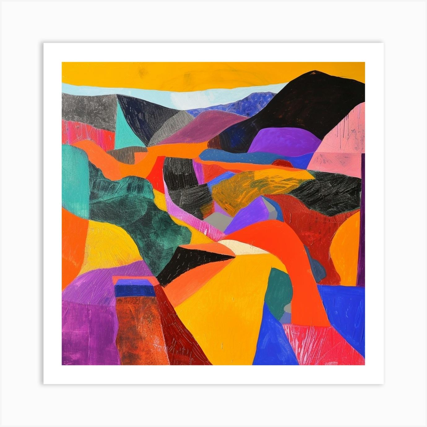Abstract Travel Collection Angola 3 Art Print by Hue Horizons Art Prints