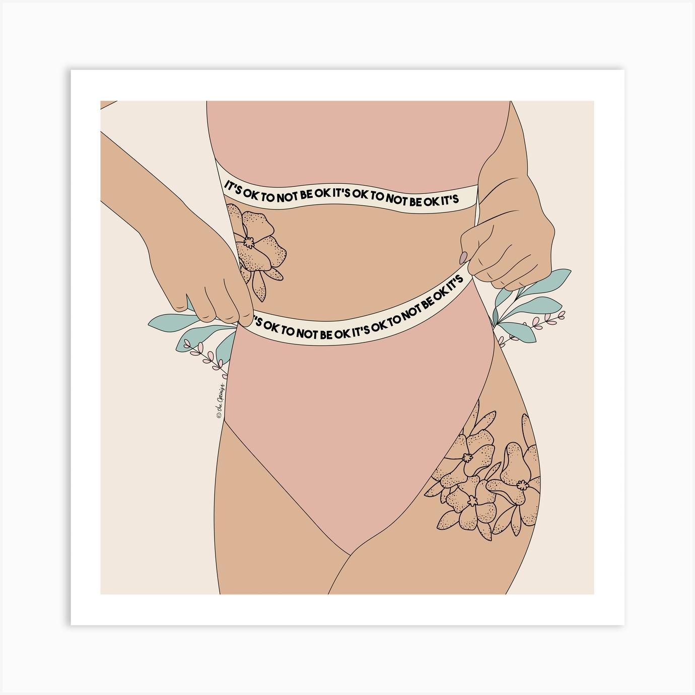 Its Ok To Not Be Ok Art Print by The Optimist