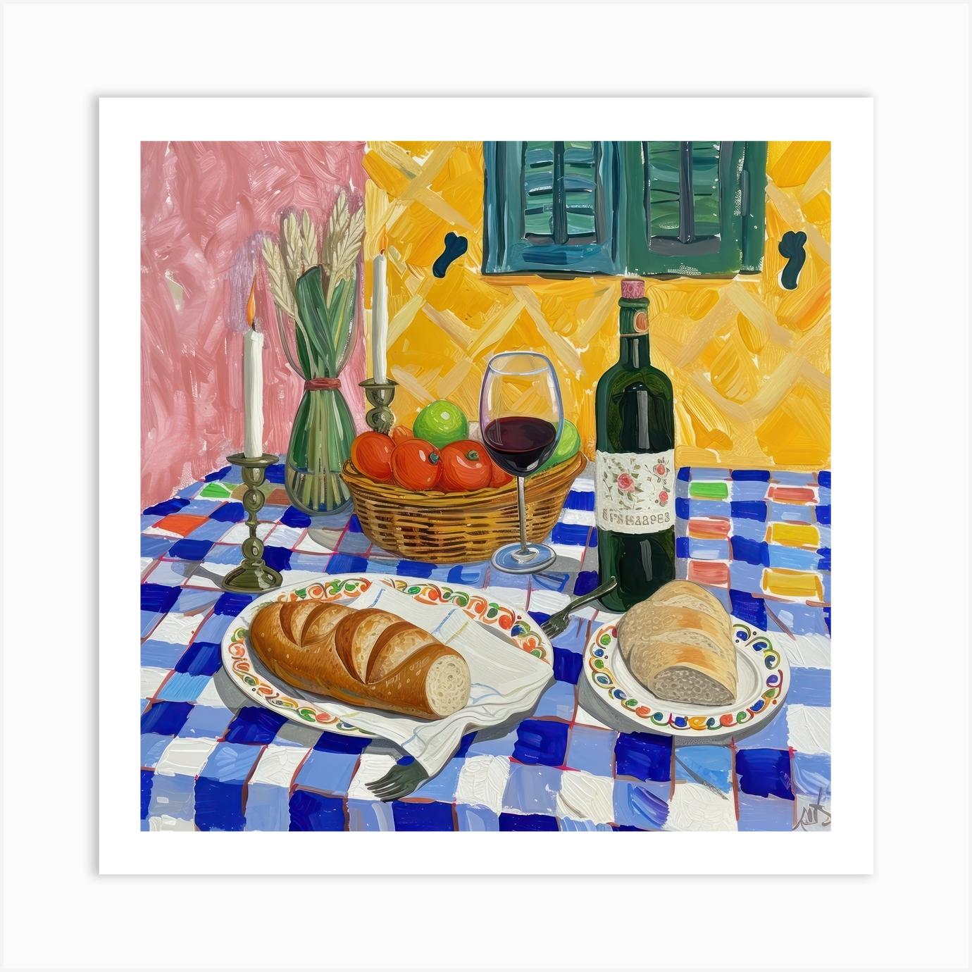 La Bottega Dei Sapori Trattoria Italian Food Kitchen Art Print by Artful Appetite