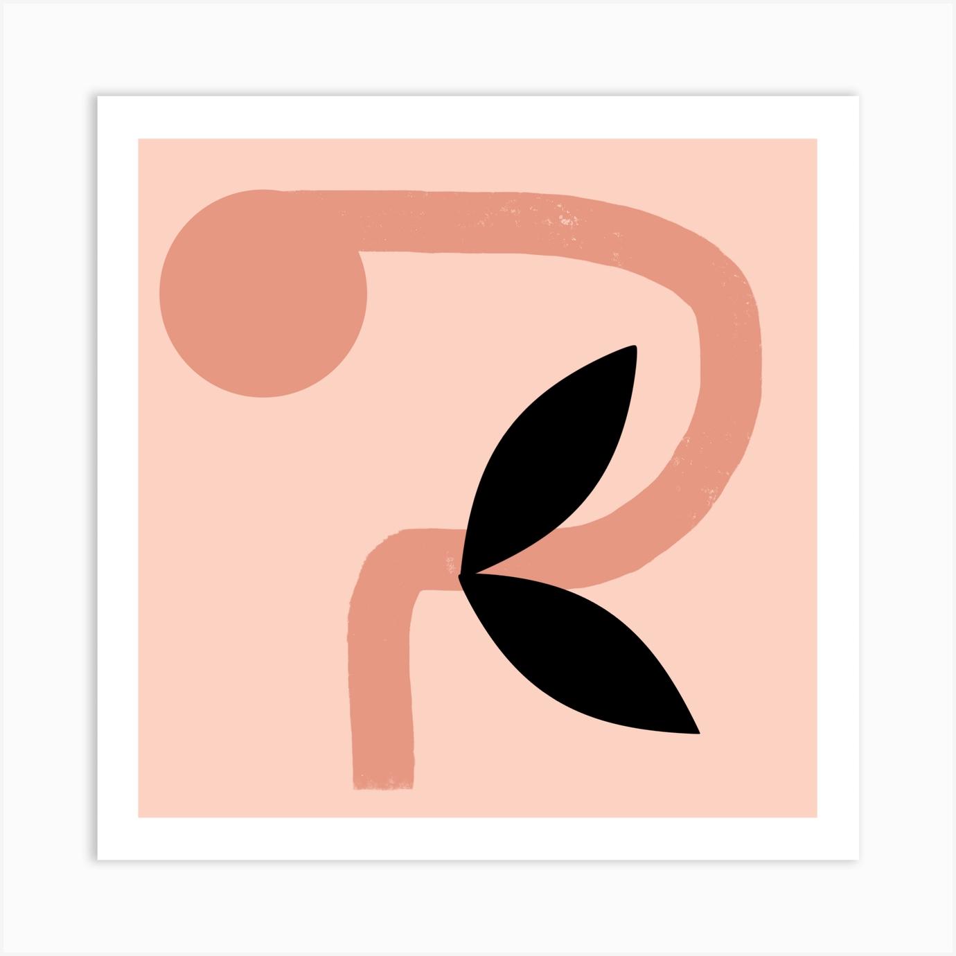 Floral Abstract Art Print by Rev Store