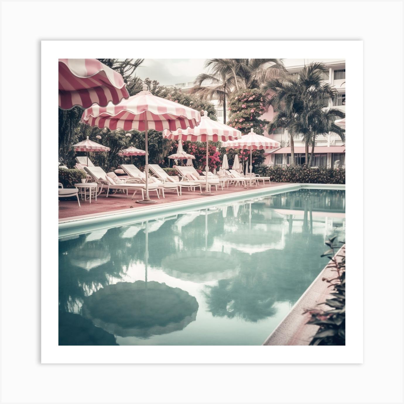 Miamipool2 Resize Art Print by Grace Digital Art Co