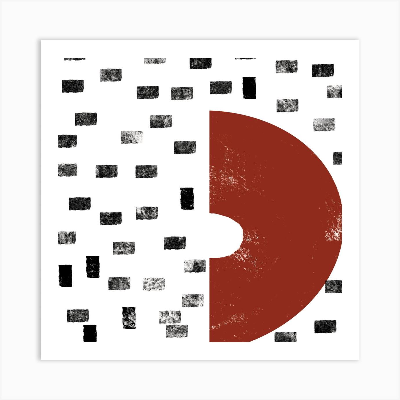 Brown Semi Art Print by Rev Store