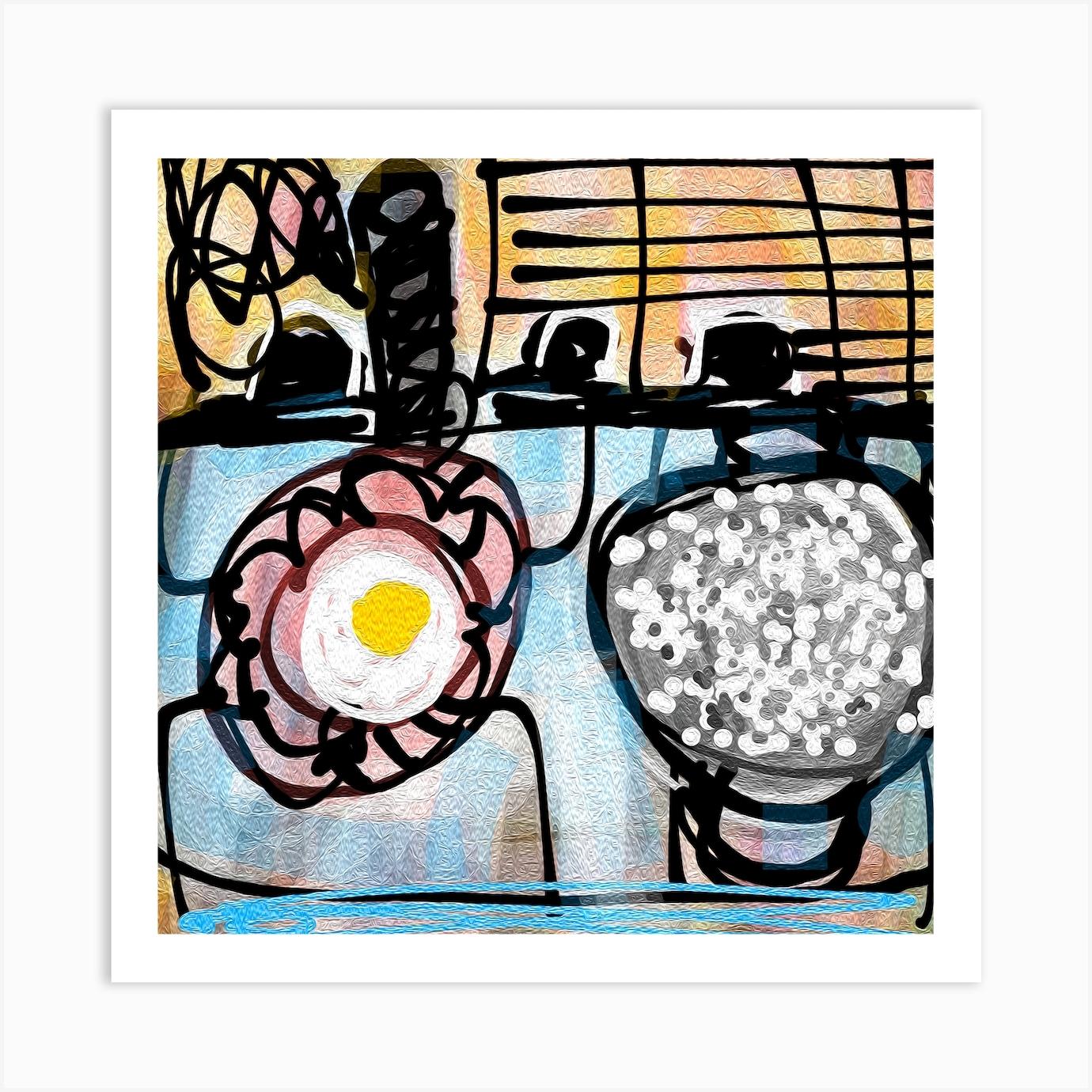 Breakfast In Bed Art Print by Jonas
