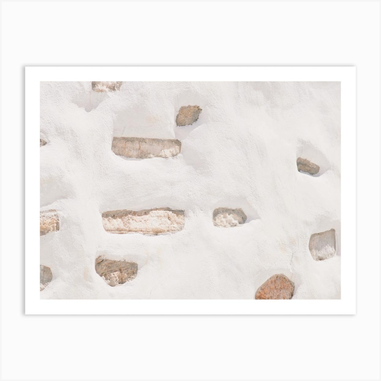 Stucco Brick Wall Art Print by Boho Styler Studio