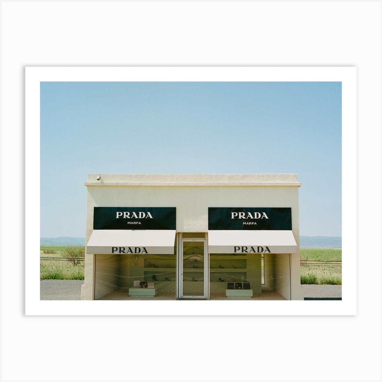 Prada Marfa II on Film Art Print by Bethany Young