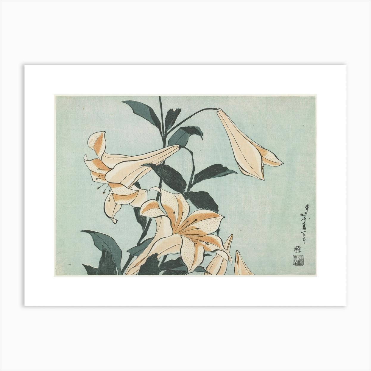 Lilies Art Print by Classic Art Collection