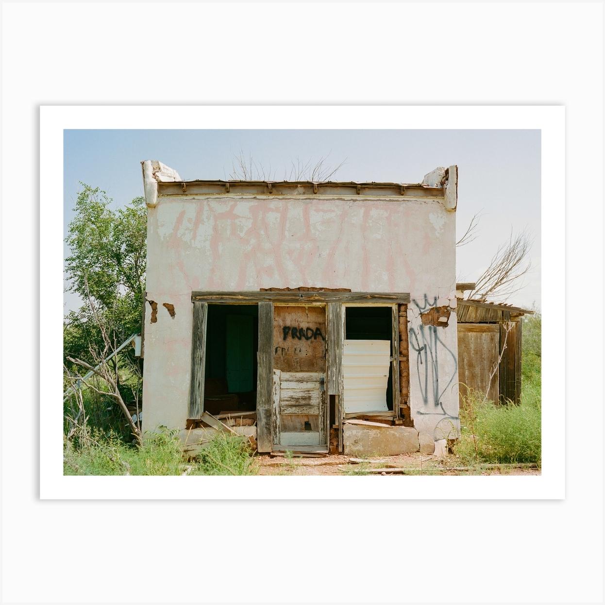 Prada Marfa V on Film Art Print by Bethany Young