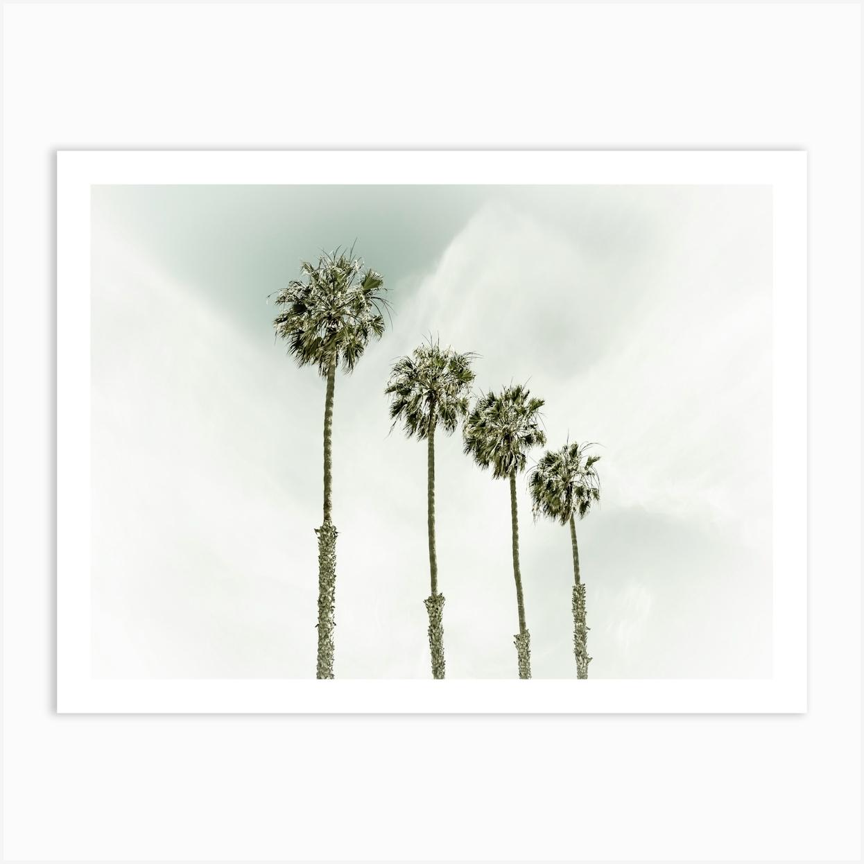 California Palm Trees Art Print by Melanie Viola