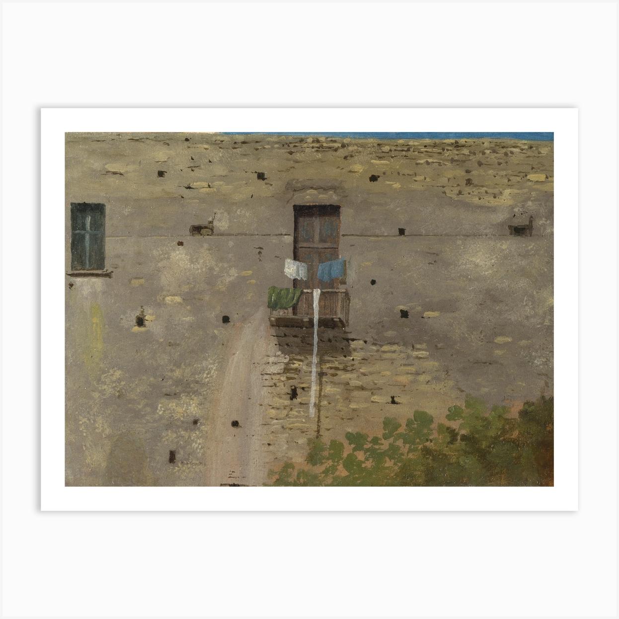 A Wall In Naples, Thomas Jones Art Print by The National Gallery Art Prints and Posters