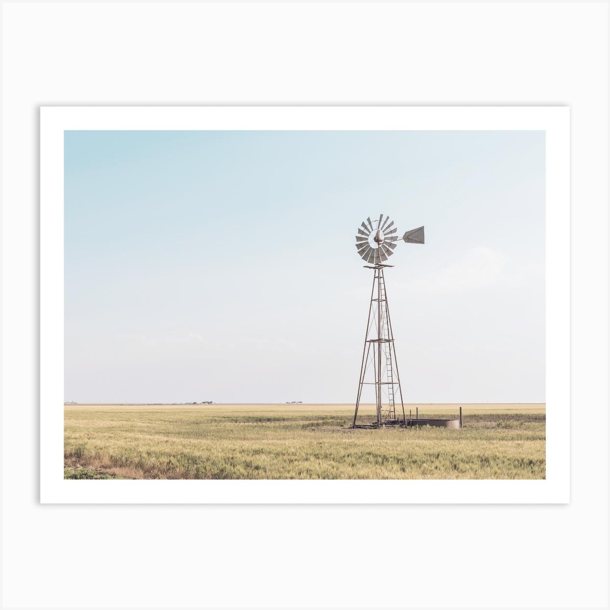 Farm Windmill Art Print by Willow Home & Co