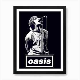liam gallagher oasis band music Art Print by music soul - Fy